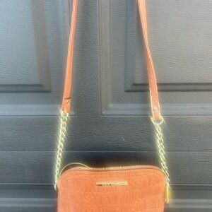 Steve Madden Brown Crossbody Bag with Gold Chain